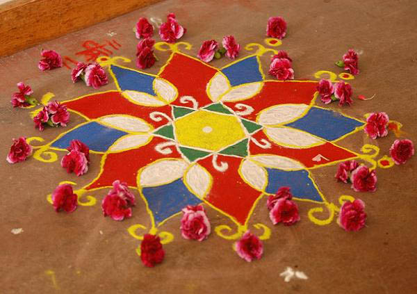 diwali rangoli photos