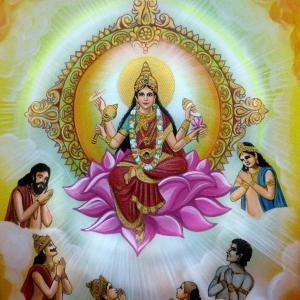 Hindu goddess siddhidatri one of the form of lord durga devi