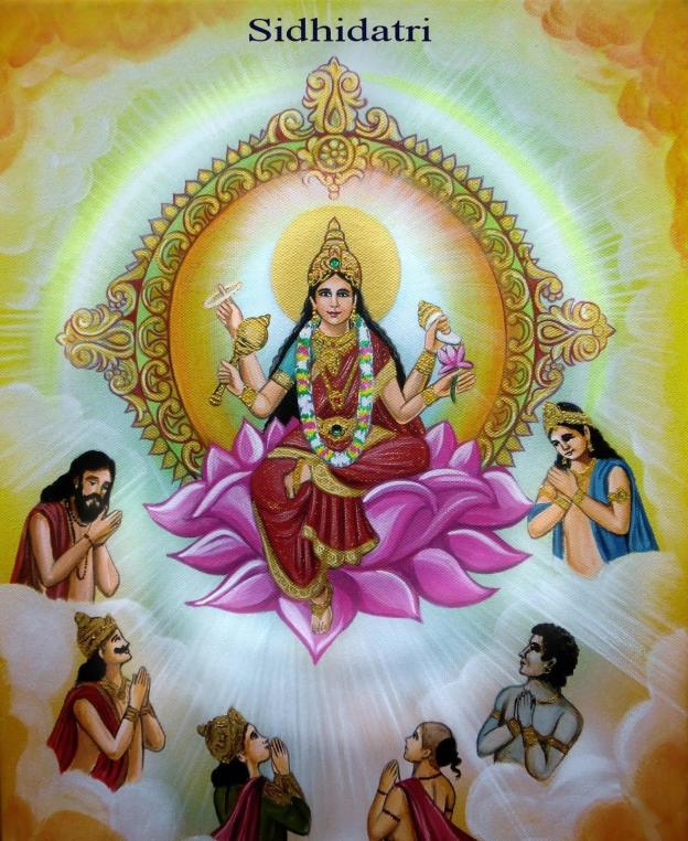 Hindu goddess siddhidatri one of the form of lord durga devi