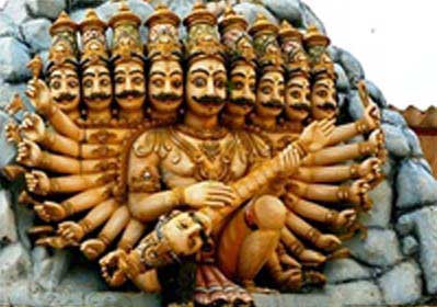 why ravana has 10 heads