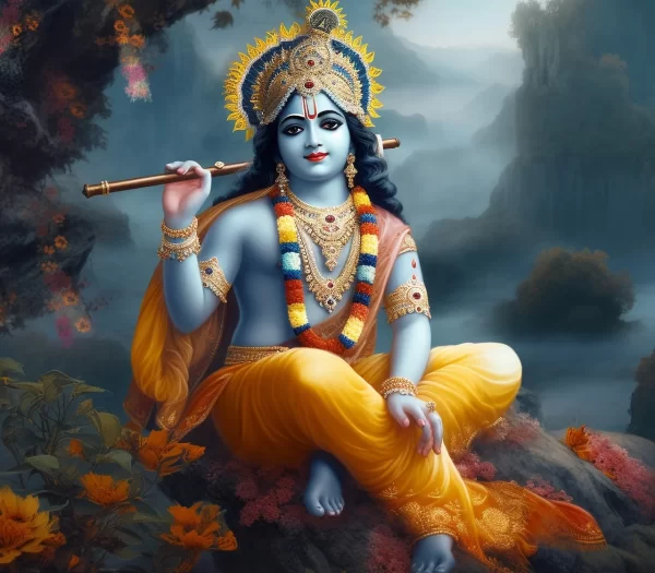 Who is Krishna, and what are his all names and all forms mentioned in the Bhagavad Gita?